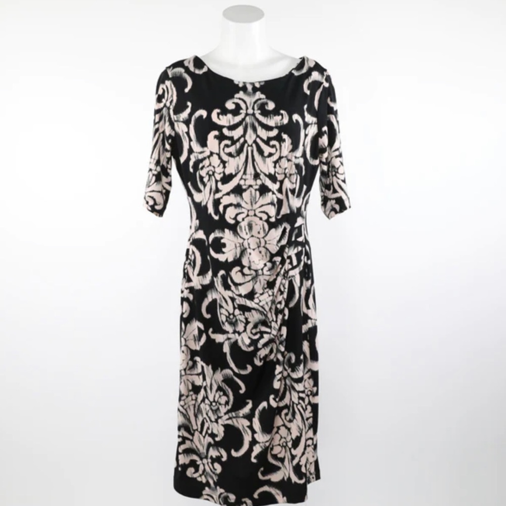 Connected Apparel Black/White Dress Sz. 12